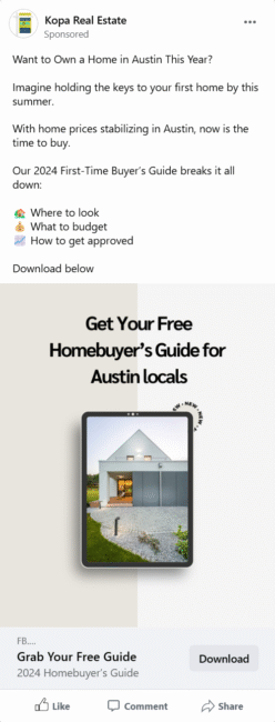 Kopa Real Estate ad creative mockup 1